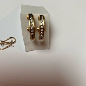 Diamond and Gold Earrings
